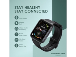 Oraimo Watch 3 Plus Relógio Inteligente Com Chamada Sem Fio Tela 1.83 Tft Ip68 Resistente À Água E Poeira