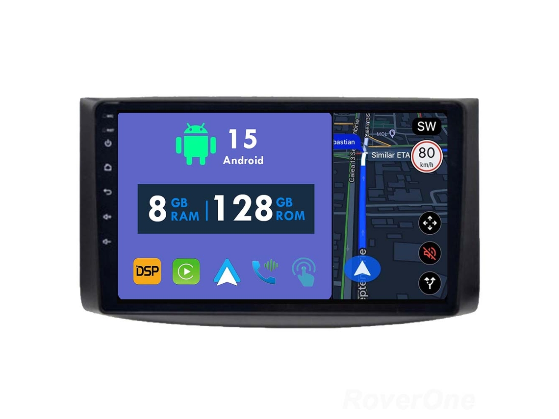 Coche Radio Android Auto Autoradio 8GB RAM 128G ROM CarPlay Navegación GPS Pantalla Táctil RoverOne para Chevrolet Captiva I 1 2006 - 2011 