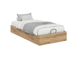 Maison Exclusive - Estructura De Cama Ottoman Roble Artesanal 193 X 75,5 X 25 Cm