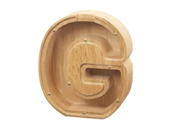Caja De Ahorros Wooden Letter For Coins 19x21x3.6cm 280g L