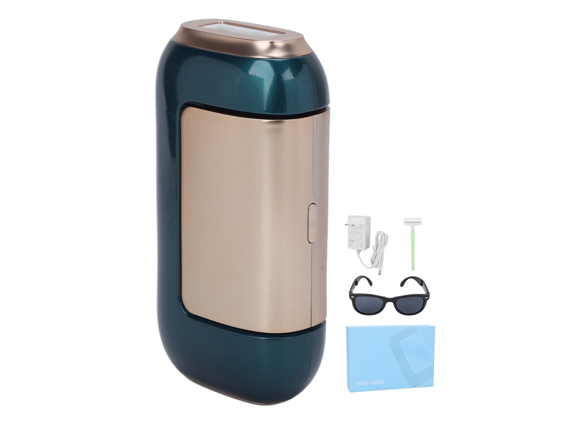 Depilador Ipl Portátil 990000 Flashes Sin Dolor Para Hombres Y Mujeres, Dispositivo De Depilación 100‑240v Enchufe Eu Verde