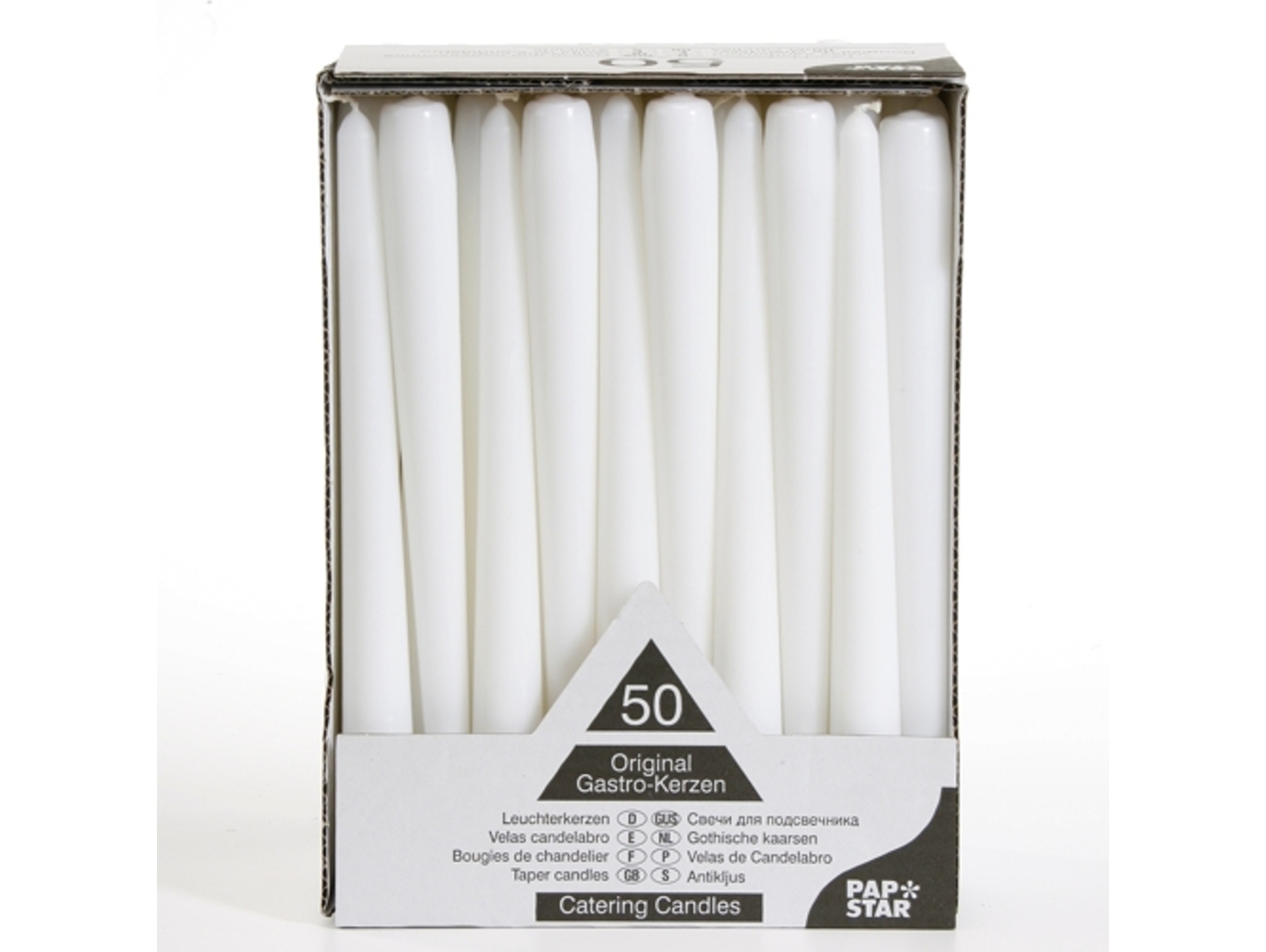 Vela PAPSTAR 17966 (50 piezas - Blanco)