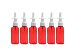 MEOIRUERY Botella Spray Plástica Colorida 50ml, 6 Unidades, para Cosméticos y Riego