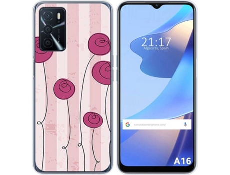 Carcasa Oppo A16 / A16s TUMUNDOSMARTPHONE Flores Vintage Multicolor