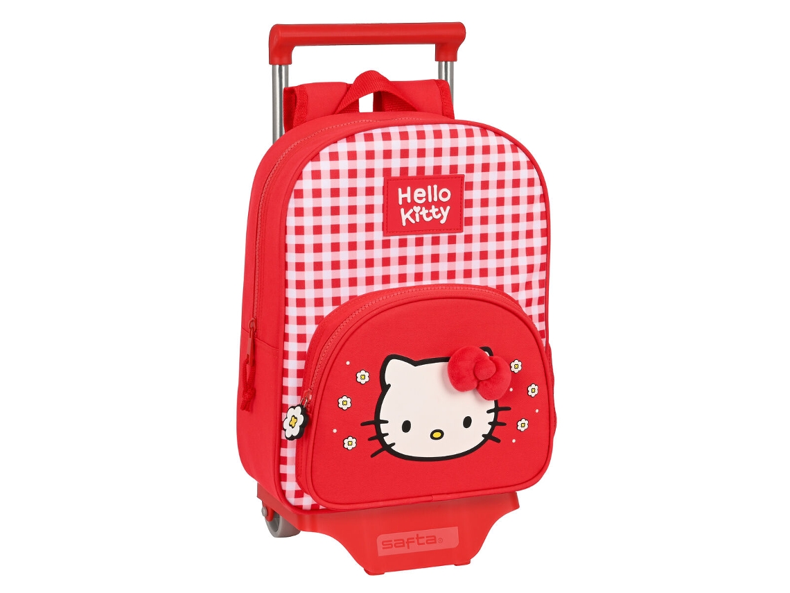 Mochila Escolar Con Ruedas Hello Kitty Spring Red 26 x 11 cm |