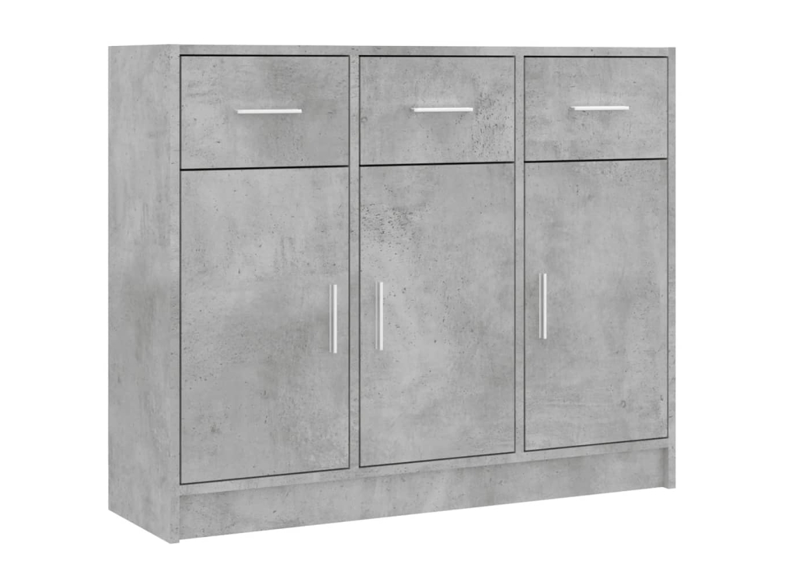 Maison Exclusive - Aparador Madera De Ingeniería Gris Hormigón 91x28x75 Cm