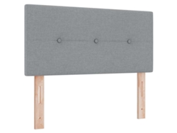 Cabecero gris claro MAISON EXCLUSIVE en piel sintética (90 cm)