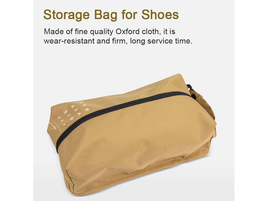Bolsa De Almacenamiento De Zapatos Ligera, Portátil E Impermeable De Tela Oxford Para Acampar, Hacer Senderismo Y Viajar, Con Asa.