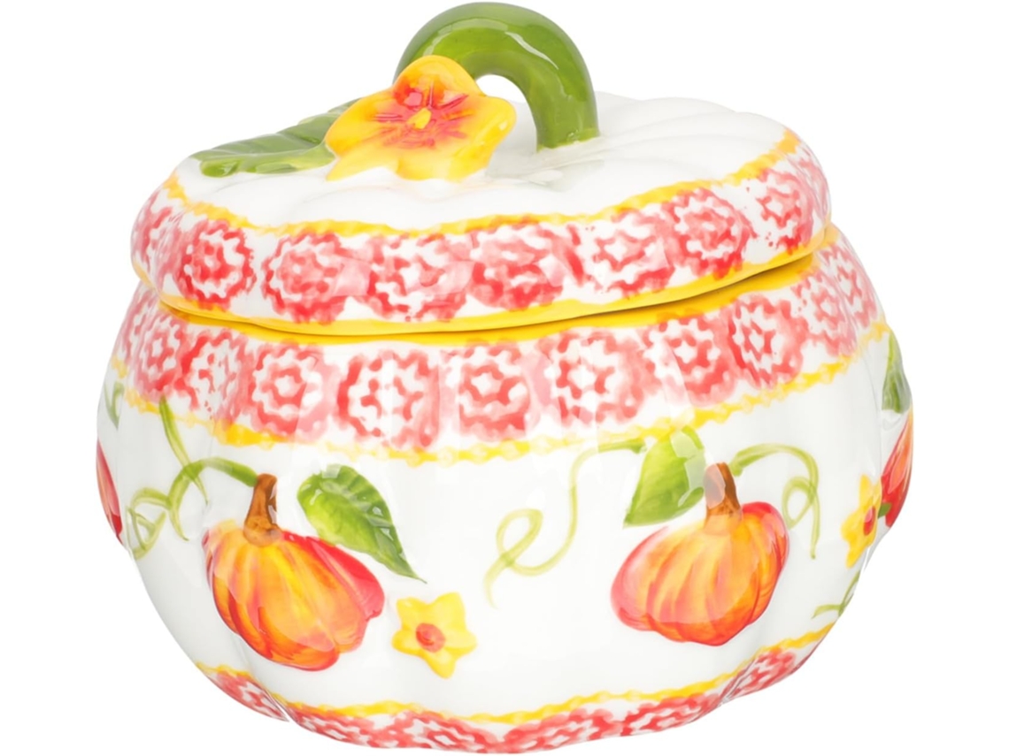 Recipiente De Cerámica Decorativo Con Forma De Calavera Para Dulces.