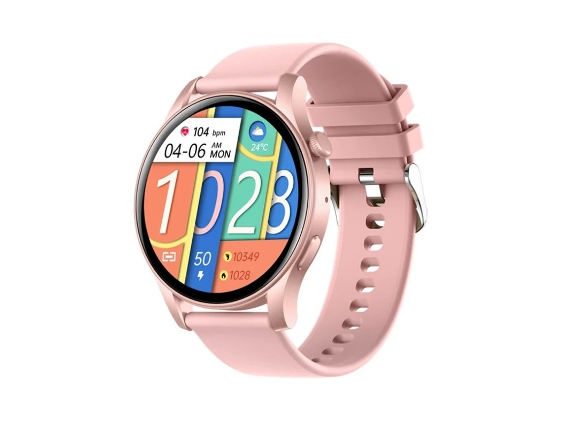 Reloj inteligente para mujer, reloj de fitness, pantalla táctil AMOLED de 1.43", respuesta/realización de llamadas, monitor de frecuencia cardíaca y presión arterial, Yizhood