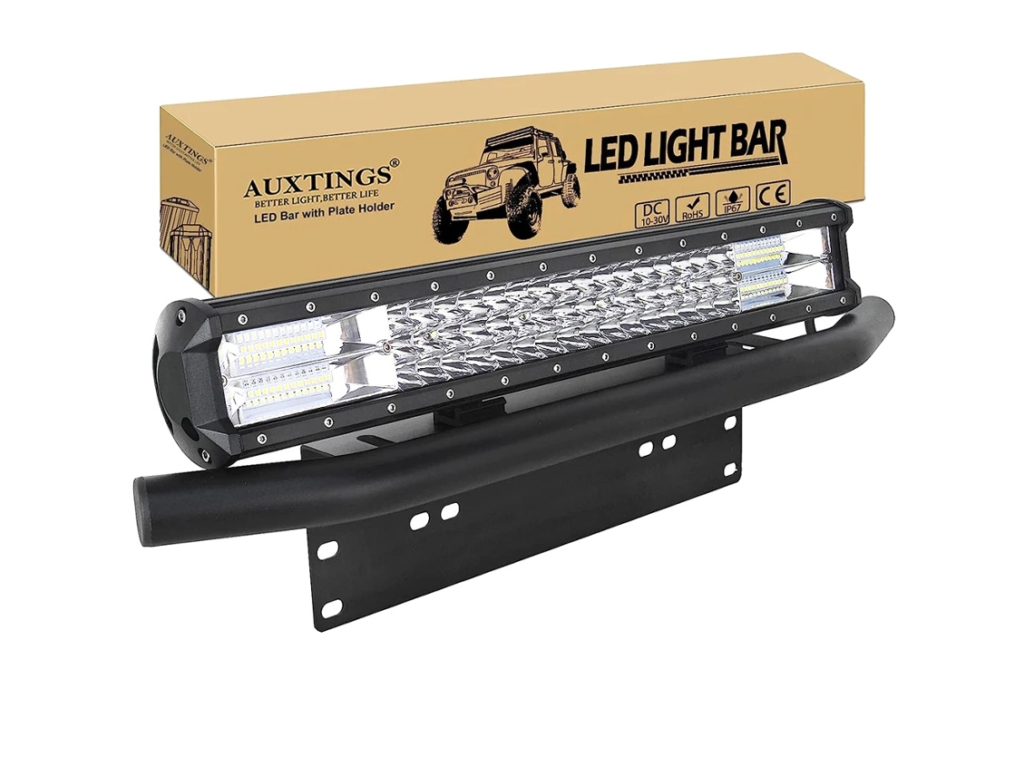 Barra de luces LED, alto brillo (288 W - 324 W), aluminio fundido a presión duradero, resistencia al agua IP67, soporte de 20 pulgadas, inalámbrica OEM