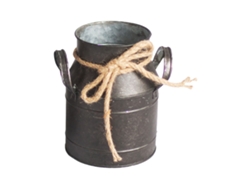 Hervidor De Leche Antiguo De Hierro Fundido Para Jardín
