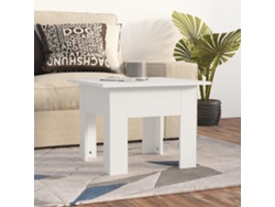 Mesa de Centro de Apoyo 55X55X42 Cm Aglomerado Blanco