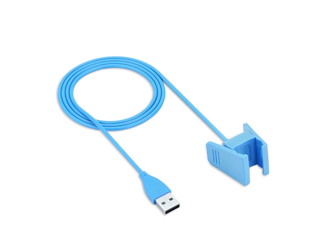 Cargador Con Protección De Chip Adecuado Para Cable De Carga Fitbit Charge2 Azul