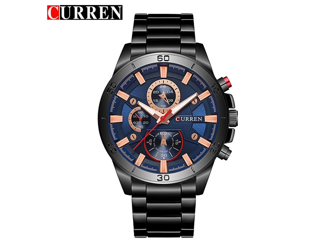 Reloj De Pulsera De Cuarzo Para Hombre, Diseño Creativo Con Tres Esferas.