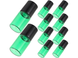 Nuobesty 15 Frascos Roll-on de Vidro Recarregáveis de 2ml para Óleos Essenciais, Verde