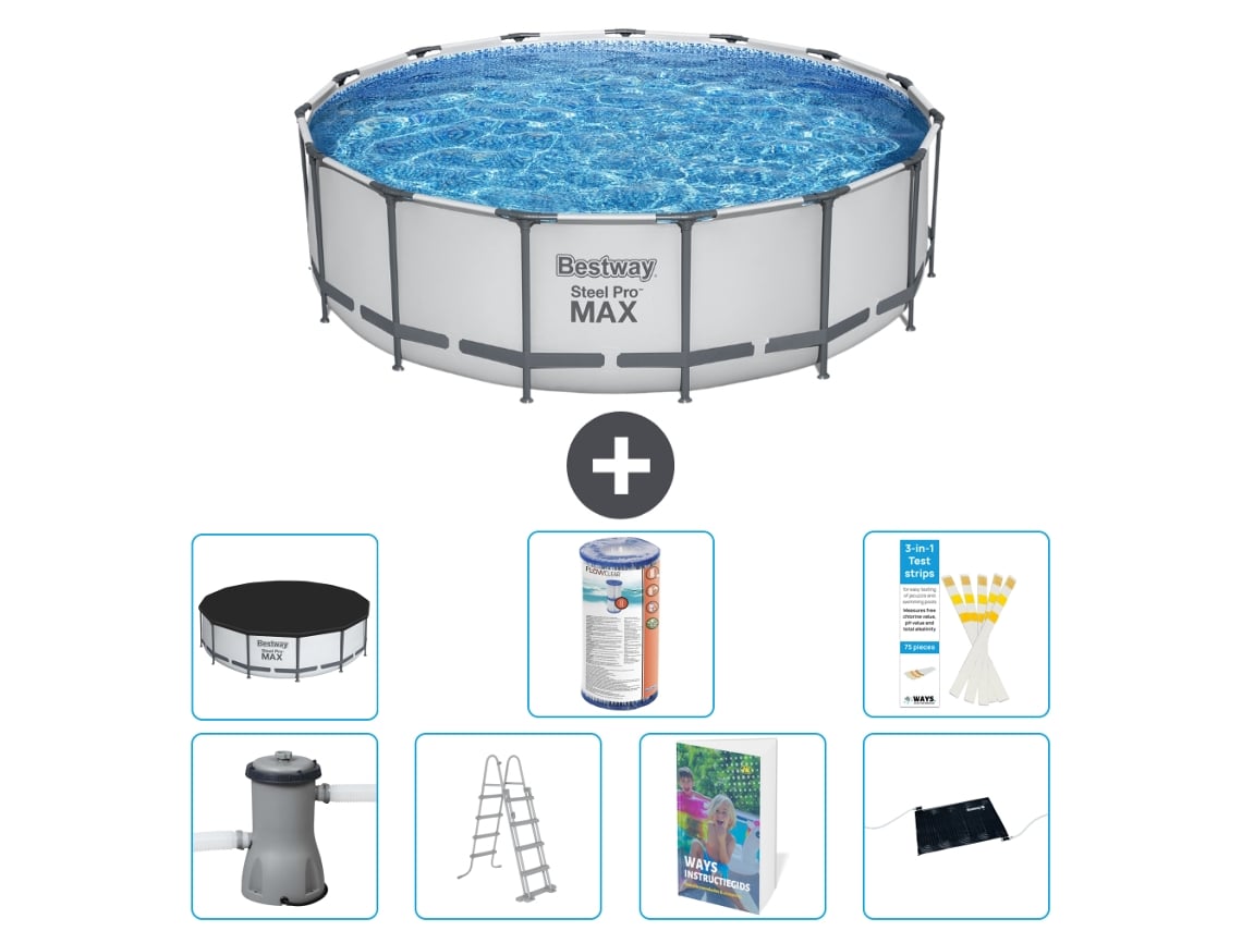 Bestway Piscina Bestway Steel Pro Max Redonda - 488x122 Cm - 8-peças S619