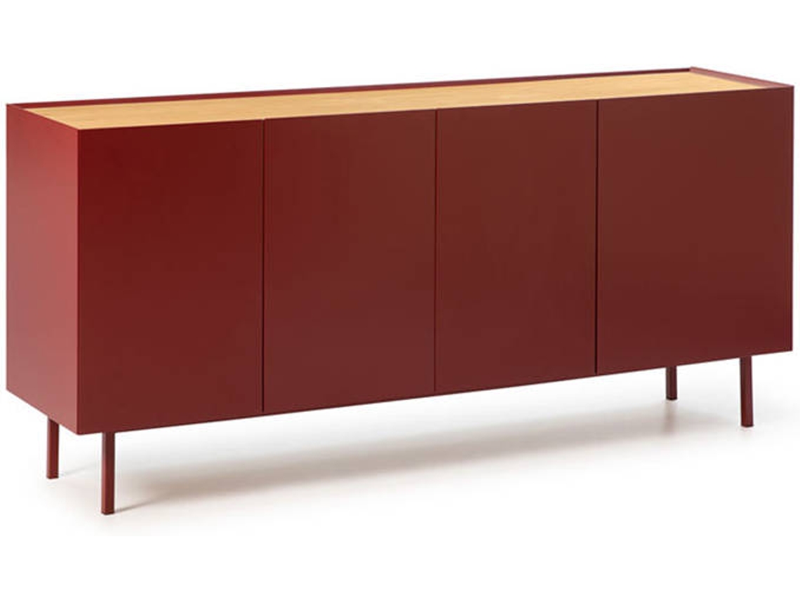 Aparador BAZAR MONDIALE Arista (Rojo - 165x40x78 cm)