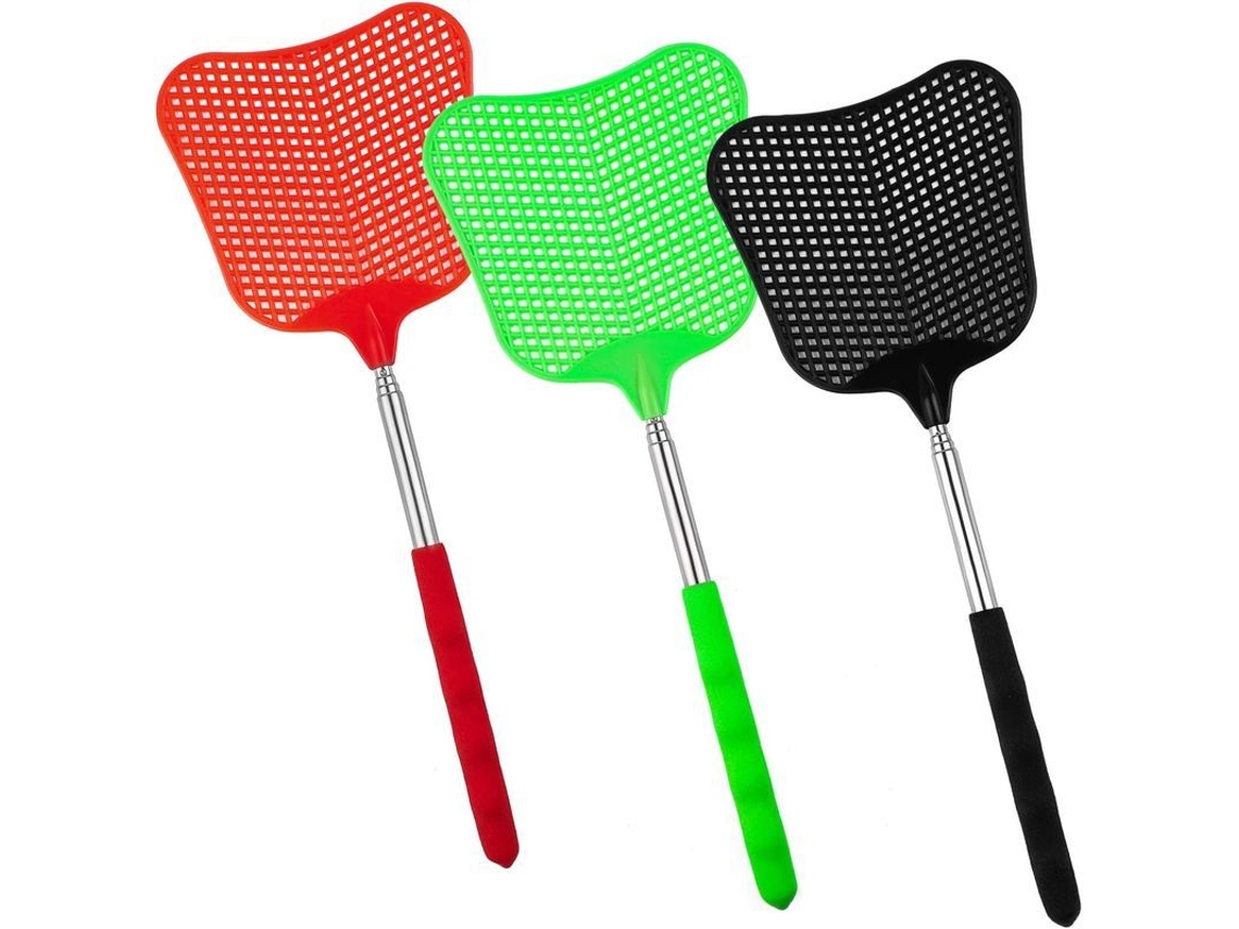 3 Espuelas Retráctiles De Acero Inoxidable Con Mango Telescópico Flexible Y Portátil.