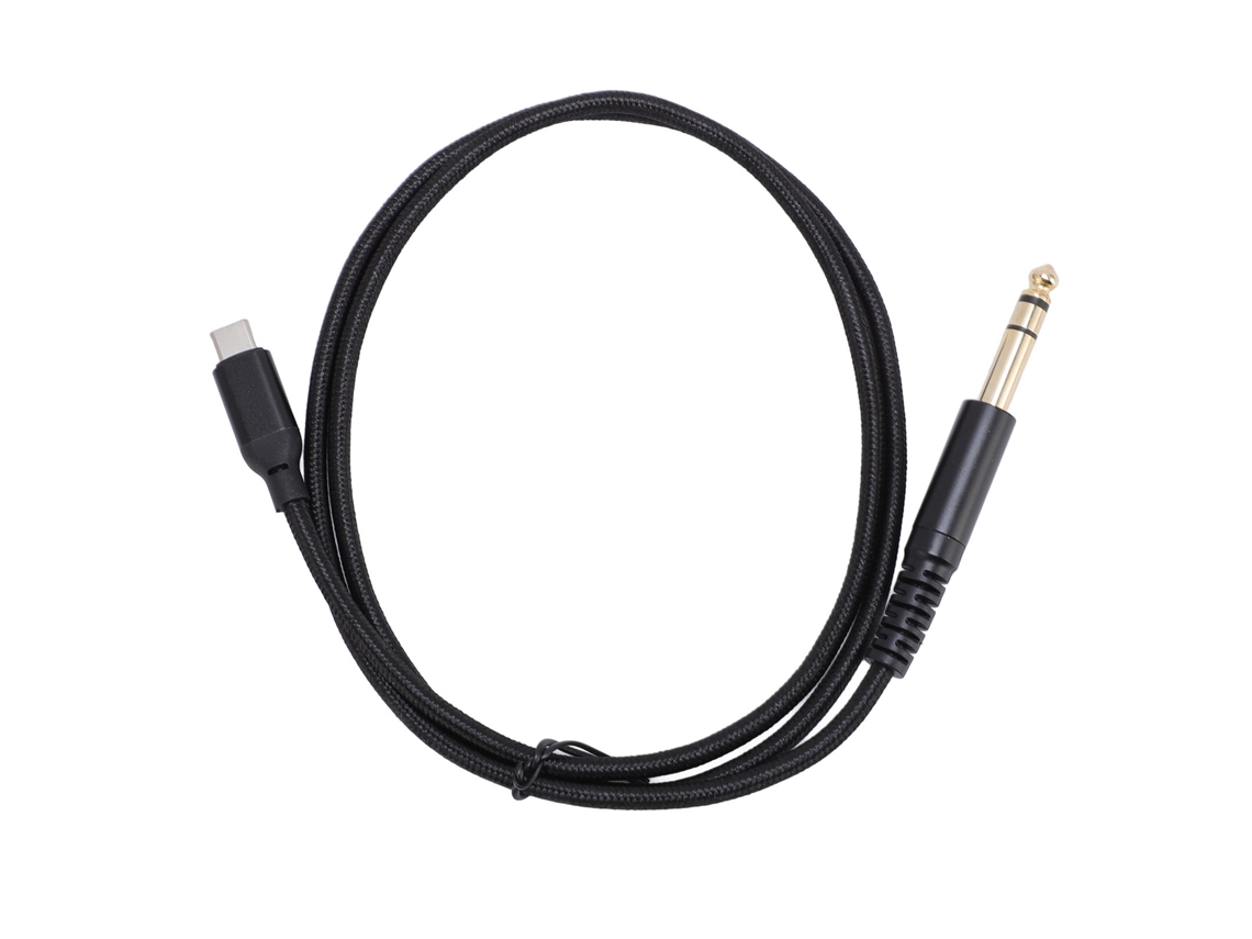 Cable Adaptador Auxiliar Usb-c A Estéreo Macho De 6,35 Mm Para Amplificador, Mesa De Mezclas Y Altavoz - 1 M