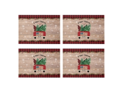 Sousplat navideño, mantel con muñeco de nieve, impresión dúplex, decoración de cocina NEVEANCE