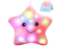 2026-almohada De Peluche Estrella Con Luz Led Glow Regalo Para Niños Rosa