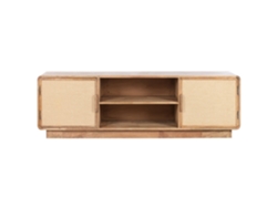 Mueble Tv Mango Yute 2 Puertas Natural 160x47x50cm