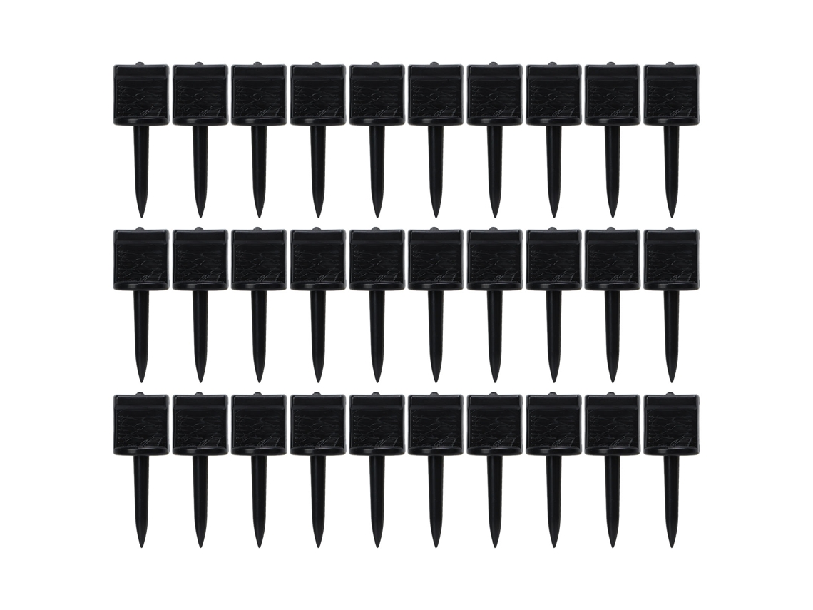 30 Clavijas Largas De Nailon Reutilizables Para Dianas De Tiro Con Arco De Papel Negro.