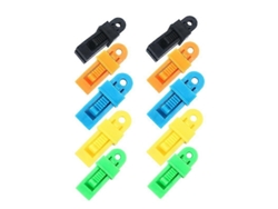 Braçadeira para barracas de camping feita de material PP resistente e prático.
