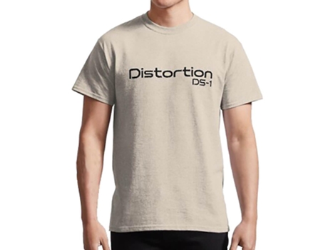 Camiseta ROCKINSTONE Boss Distortion DS1 Algodón para Hombre (2XL - Blanco)