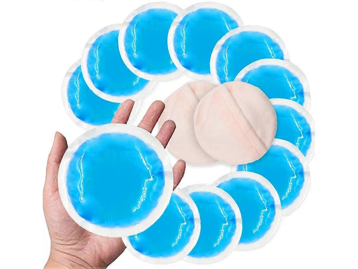 Kit De Compresas Frías Reutilizables - Paquetes De Gel Redondo - Alivio Instantáneo Del Dolor - 10 Unidades