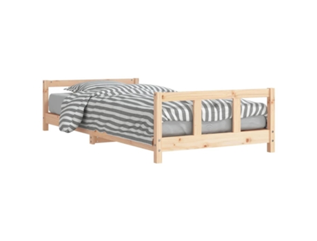 Estructura De Cama Para Niños VIDAXL Marrón Madera (90x200 cm)