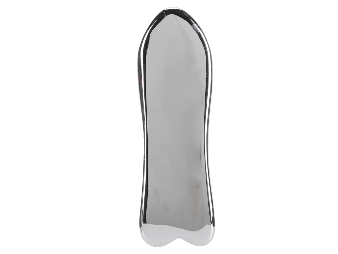 Herramienta facial Gua Sha de piedra terahertz para drenaje linfático y masaje de puntos gatillo en tejidos profundos.