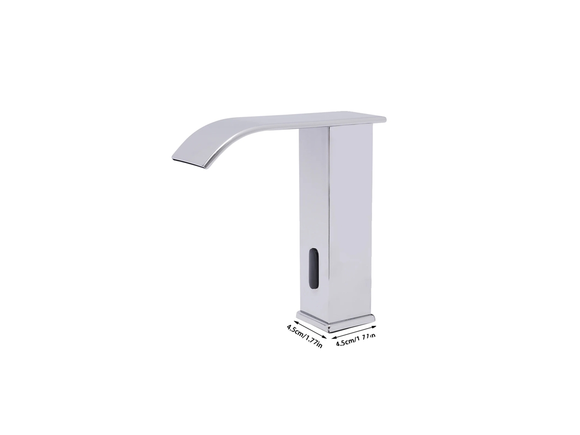 Grifo automático con sensor, diseño de cascada, agua fría y caliente, color blanco OEM