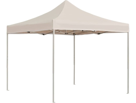 vidaXL Carpa plegable profesional de aluminio color crema 2x2 m