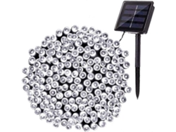 Rebe-luces De Cadena Solares Exteriores, 22m 200 Led 8 Modos (blanco Frío)