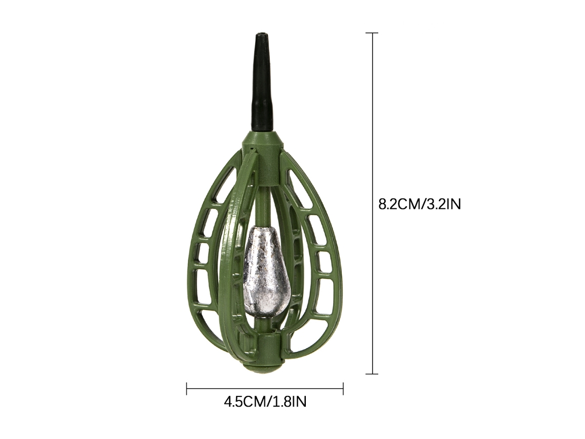 Accesorio De Pesca Abs Con Plomo Para Carpas, Con Alimentador Y Cesta Para Cebo (20 G, 30 G, 50 G)