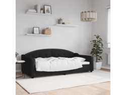 Sofá Cama Individual Lovely Home Madera Tecido Negro (90x190)