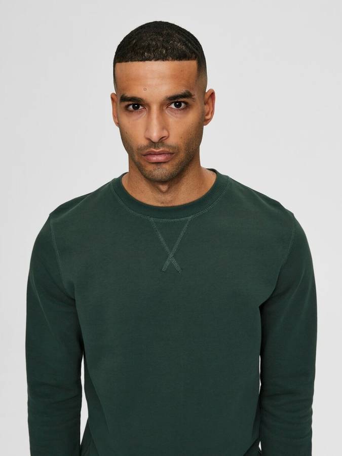 Sudadera Selected Punto hombre xl verde para