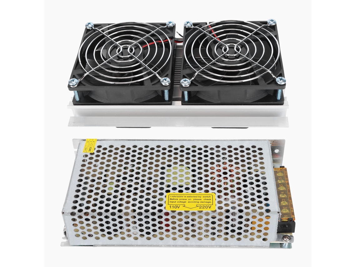 2026as - Sistema de refrigeración termoeléctrica, enfriador de aire acondicionado de semiconductor de 2 núcleos, enchufe europeo de 220 V.