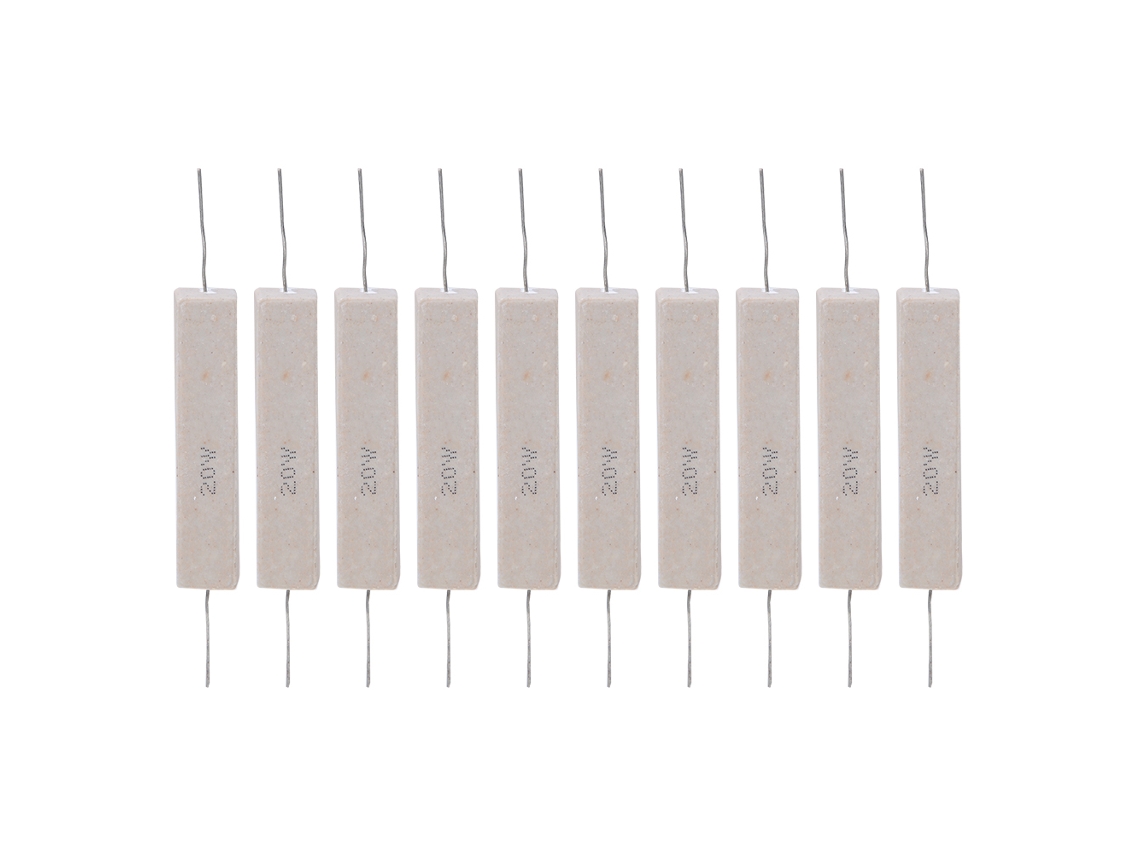 Resistencia De Cemento 20w 15r ±5% Alta Precisión Para Placa De Circuito Impreso 10 Piezas
