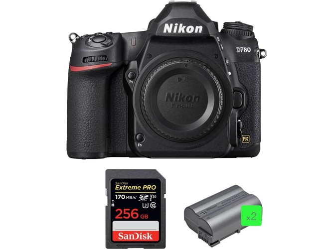 Kit Cámara Mirrorless NIKON Nikon D780 + SanDisk 256GB + 2 Nikon EN-EL15b