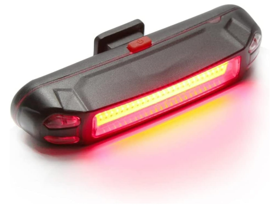 Luz trasera para bicicleta, impermeable, recargable por USB, LED, para ciclismo, color negro, Jytgalx