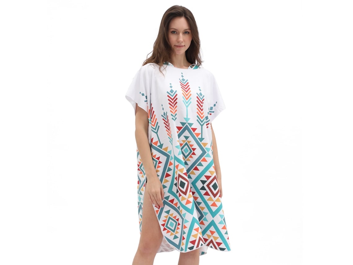 Toalha De Praia Com Capuz Poncho, Secagem Rápida Para Troca De Roupaestilo 4czhhmart