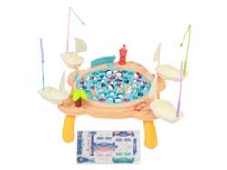 -juego De Pesca Magnética Grande Mesa De Pesca Con Luz Y Música Juguete Educativo Interactivo Para Niños