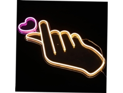 Letrero De Neón Led Decorativo, Decoración De Pared, Luz Estilo Corazón, Ambiente Festivo, 1 Pieza