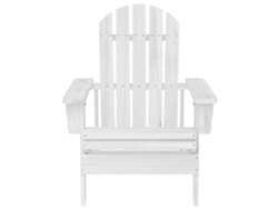 Silla De Jardín | Silla De Exterior De Madera Blanca