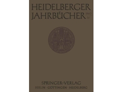 Libro Heidelberger Jahrbucher De Universitäts-gesellschaft (alemán)
