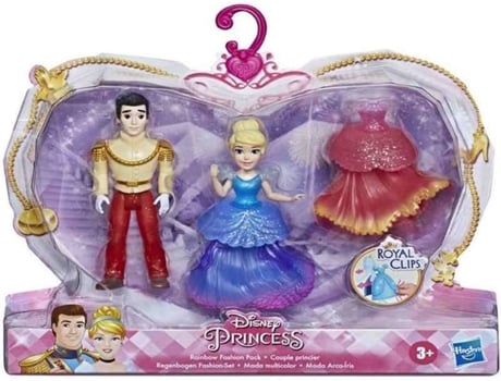Muñeca HASBRO Disney Princess Mini Cenicienta/Principe (3 años - ‎3.8 x 20.3 x 17.8 cm)