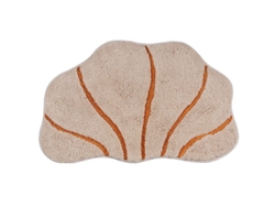 2026-tapete De Baño Linjou Concha Cariño, Ultra Suave Absorbente Antideslizante Lavable Para Baño, Entrada (beige)